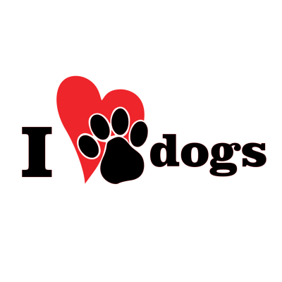 Sticker - I Love Dogs